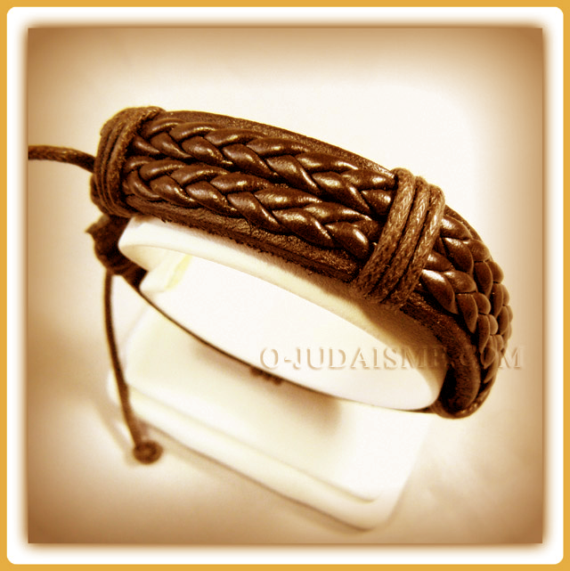 Bracelet de cuir "Surfeur"-O-Judaisme