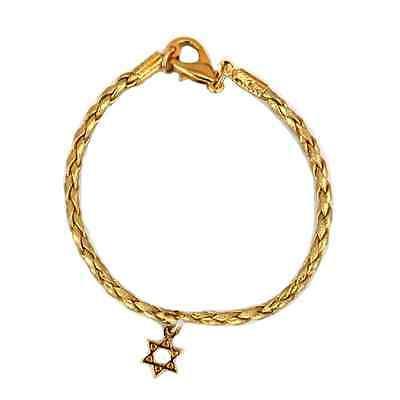 Bracelet tressé or Etoile de David-O-Judaisme