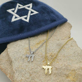 Collier Chai et sa Chainette recouvert d'Or ou d'Argent