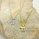 Collier Chai et sa Chainette recouvert d'Or ou d'Argent