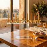 Hanoukia Ambre en Cristal - La Prière de Hanouka