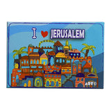 Bonito imán de metal con los colores de Israel