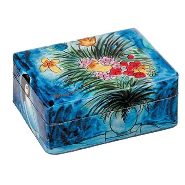 Box containing Travel Candlesticks - Bouquet of Flowers