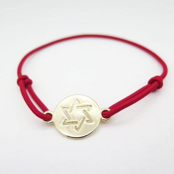 Bracelet Personnalisé Étoile De David. Shalom Hexagramme Kabbalah