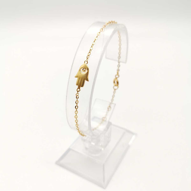 Gold Plated Chain Hamsa Bracelet