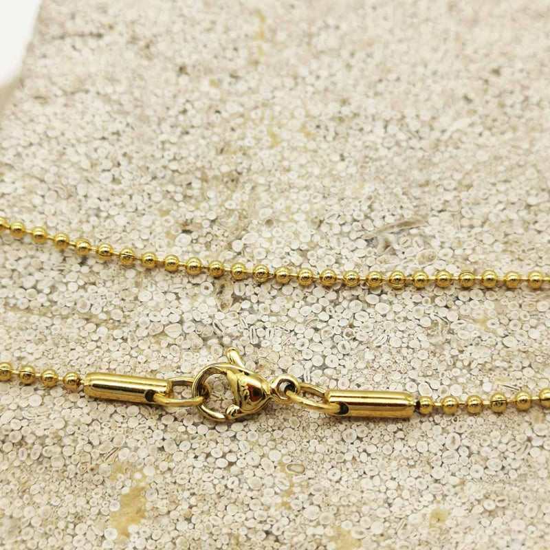 Gold Stainless Steel Ball Chain