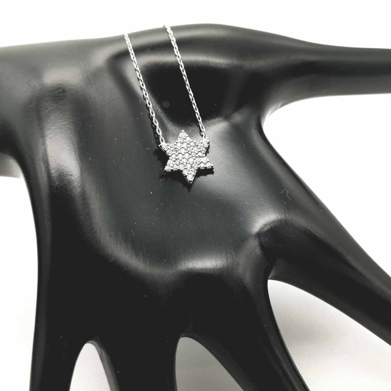 Star of David Necklace and CZ Stones - Finesse