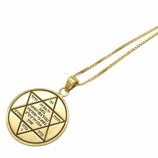 Magen David - Seal of Solomon protection and success - Gold