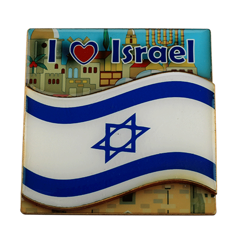 Magnet - Drapeau I love Israel