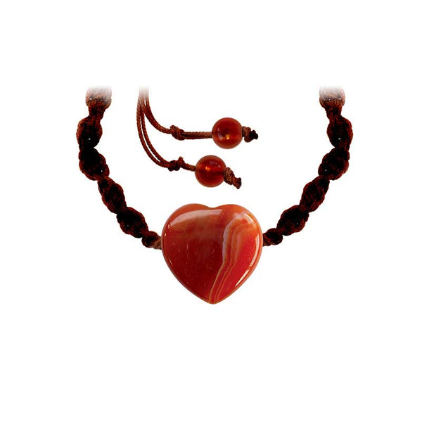 Carnelian heart bracelet