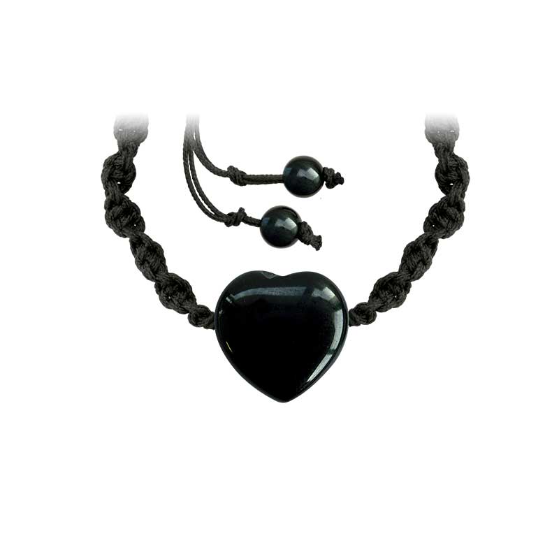 Bracelet coeur onyx