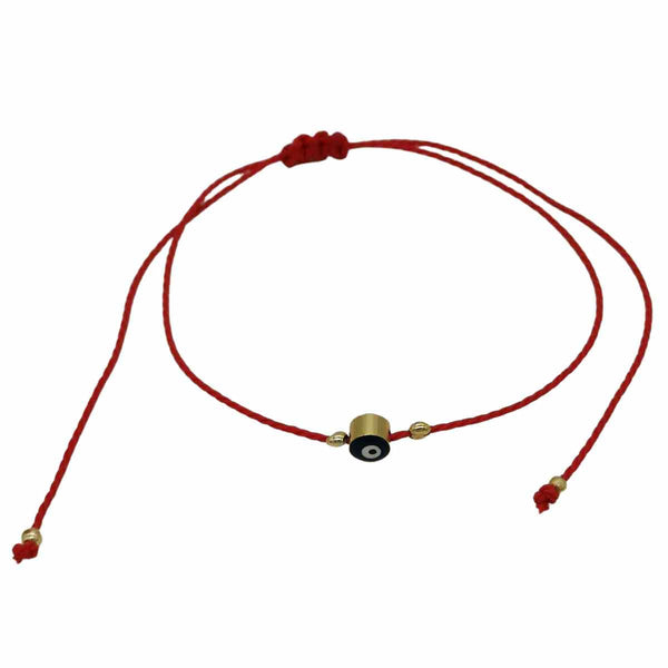 Ce Bracelet Corde Rouge ou Noir et son Œil de Protection est simple et discret. 