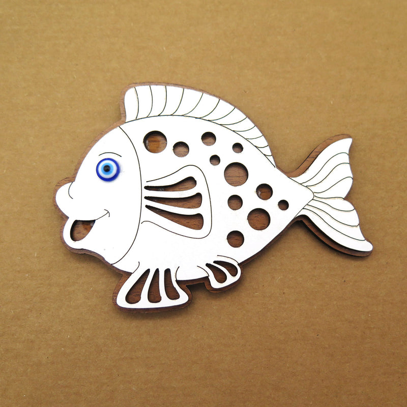 Magnet Fish and its Eye - Wood