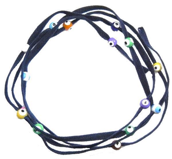 Bracelet de la chance ficelle bleu marine-O-Judaisme