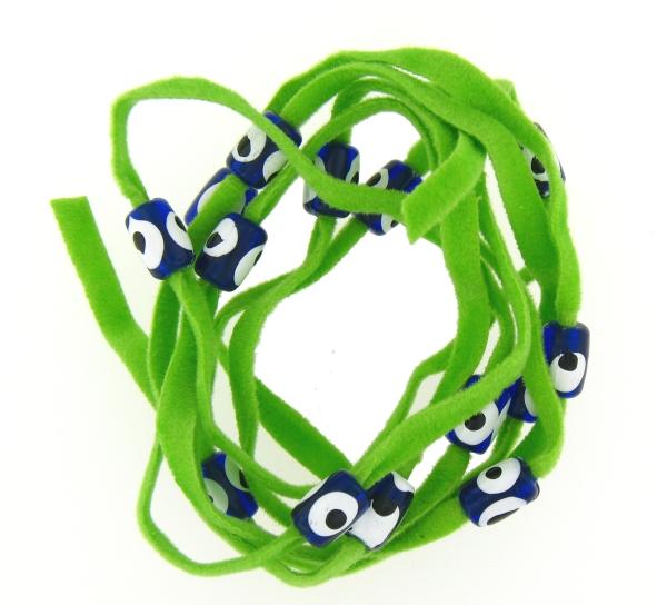 Bracelet de la chance ficelle verte-O-Judaisme