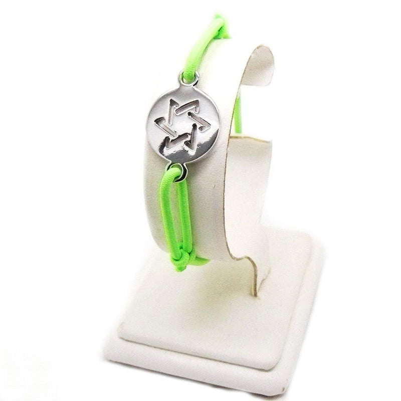 Bracelet Etoile de David - Couleur Vert Fluo-O-Judaisme
