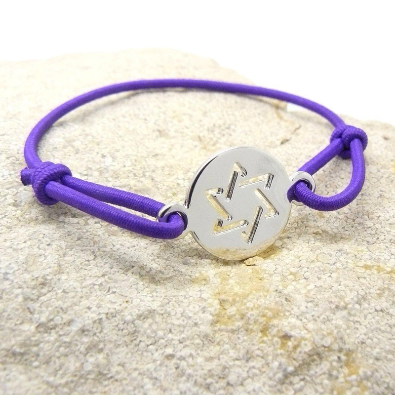 Bracelet Etoile de David - Couleur Violet-O-Judaisme