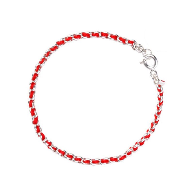 Bracelet fil rouge en argent-O-Judaisme
