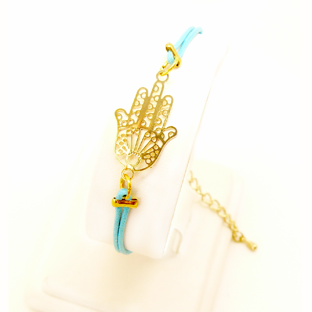 Bracelet Hamsa doré (Existe en 7 couleurs)-O-Judaisme