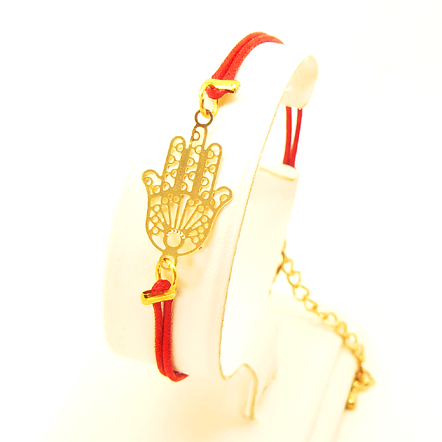 Bracelet Hamsa doré (Existe en 7 couleurs)-O-Judaisme
