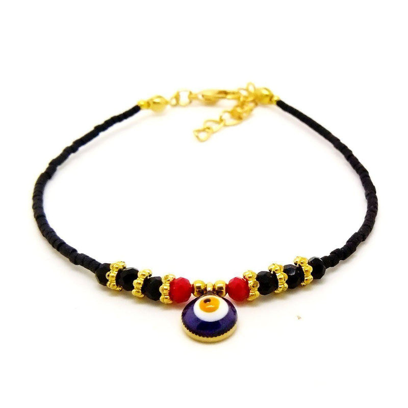 Bracelet Turc aux multiples perles de céramiques Noires-O-Judaisme