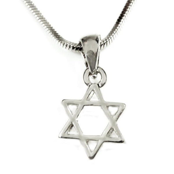 Collier étoile de David Argenté-O-Judaisme