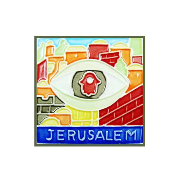 Magnet céramique Oeil et Main-O-Judaisme