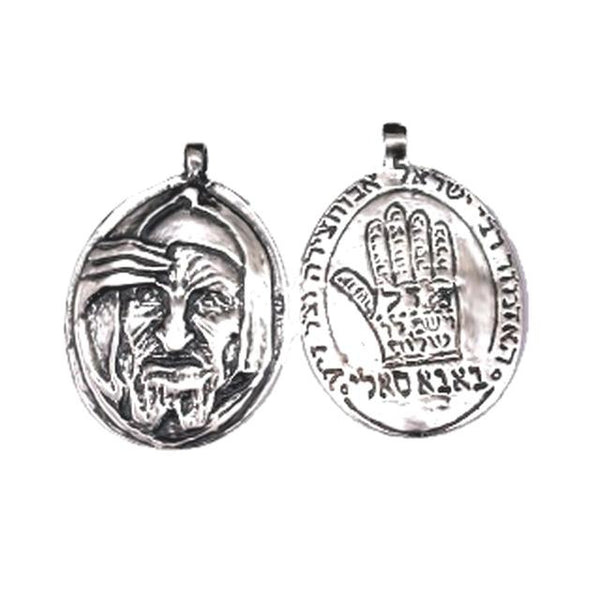 Pendentif double-face Baba Sali Mazal et les 5 bénédictions-O-Judaisme