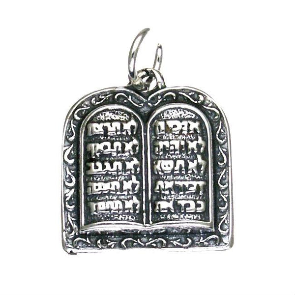 Pendentif Les Dix Commandements en argent-O-Judaisme